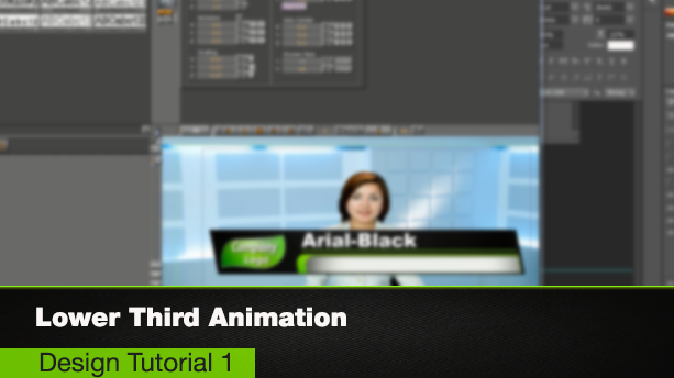 vizrt design tutorial one - lower third animation