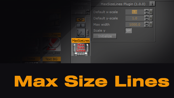 Vizrt Max Size Line