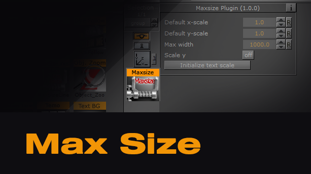 Vizrt Max Size function