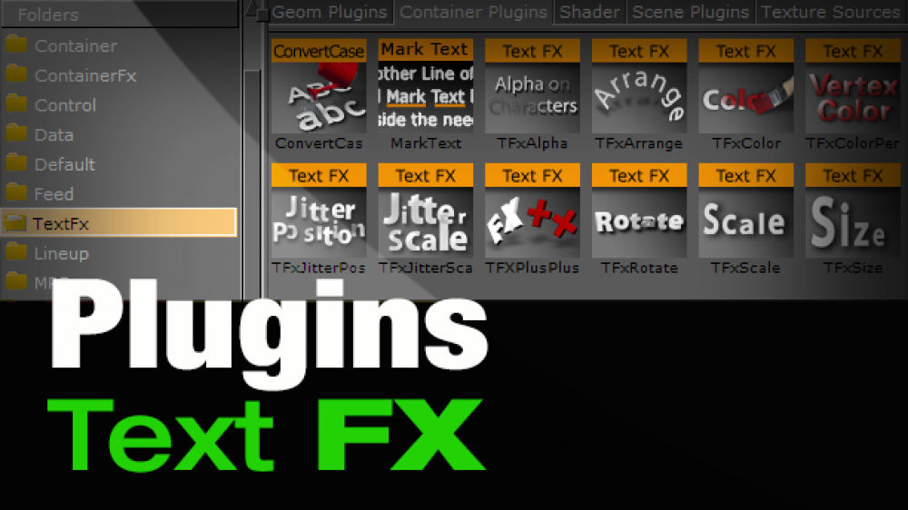 Plugins – Text FX  Training Module