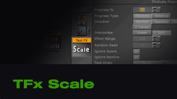 Vizrt Text Fx Scale