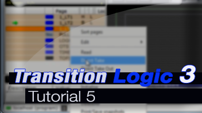 Vizrt Artist Transition Logic Tutorial 3