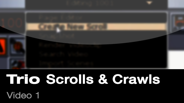 Viz Trio Tutorial – Creating Scrolls and Crawls video 1