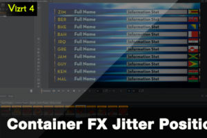 Vizrt 4 Container FX Jitter Position