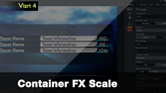 Vizrt 4 Container FX Scale Plugin