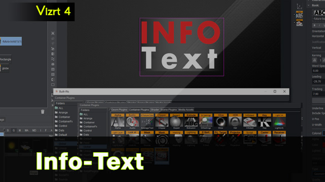 Vizrt 4 Info Text plugin