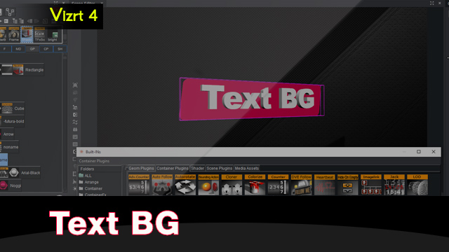 Vizrt 4 Text BG plugin