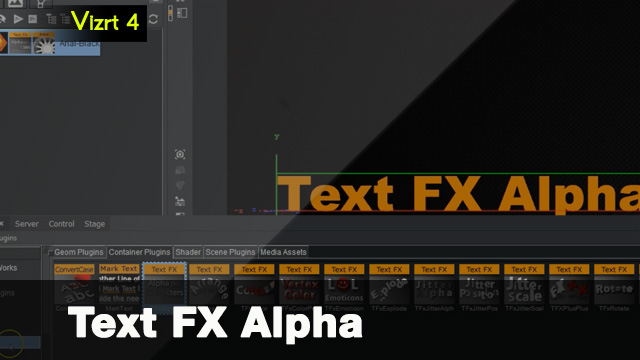 Vizrt 4 Text FX Alpha