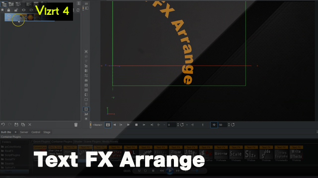 Vizrt 4 Text FX Arrange Plugin