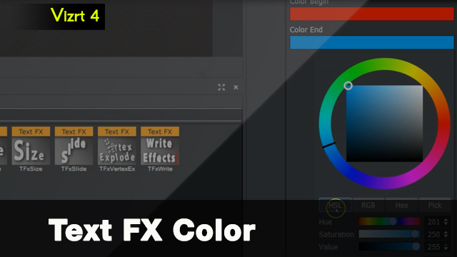 Vizrt 4 Text FX Color plugin