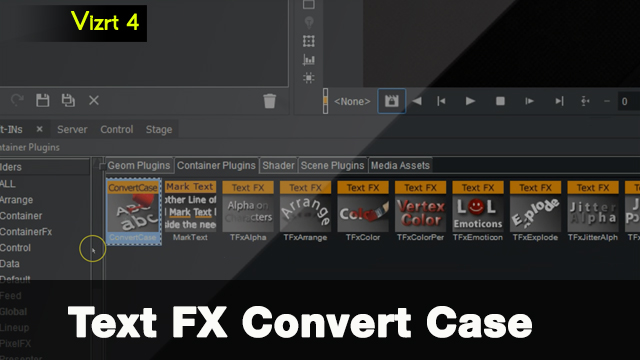 Vizrt 4 Text FX Convert Case