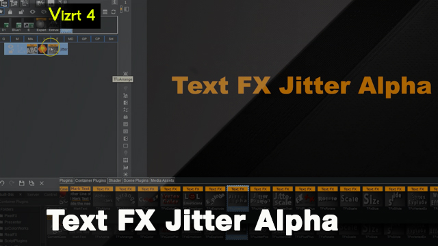 Vizrt 4 Text FX Jitter Alpha