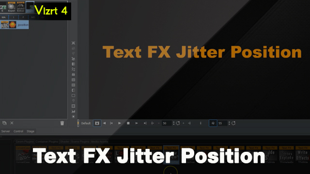 Vizrt 4 Text FX Jitter Position tutorial