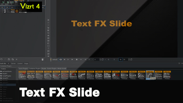 Vizrt 4 Text FX Slide Plugin