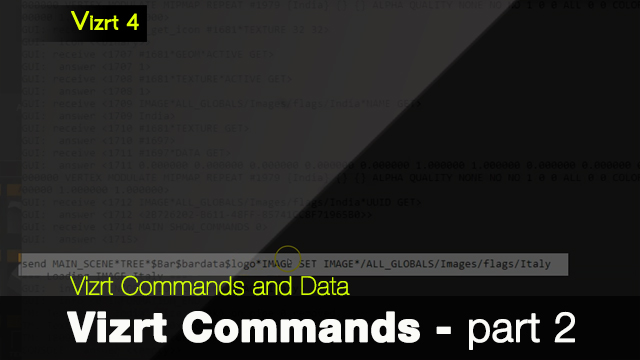 Vizrt commands and data