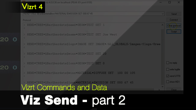 Multiple Vizrt Commands with Viz Send